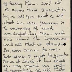 a page of handwritten text