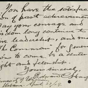 a page of handwritten text