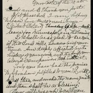 a page of handwritten text