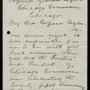 a page of handwritten text