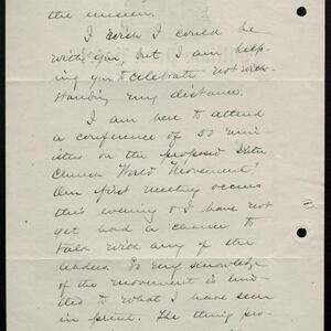 a page of handwritten text