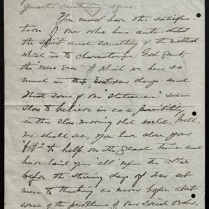 a page of handwritten text