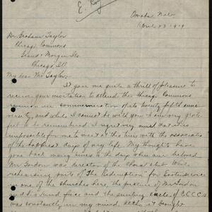 a page of handwritten text