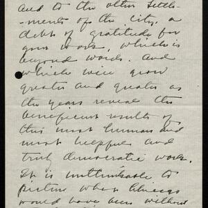 a page of handwritten text