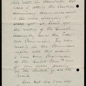 a page of handwritten text