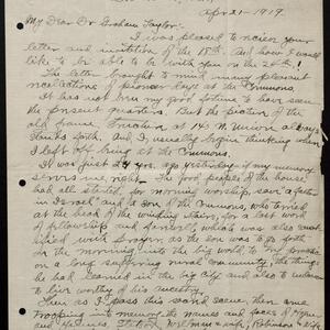 a page of handwritten text