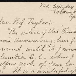 a page of handwritten text