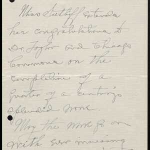 a page of handwritten text