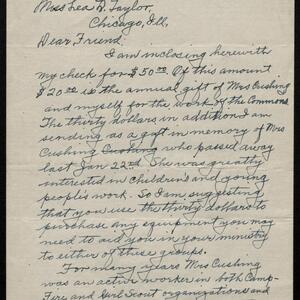 a page of handwritten text