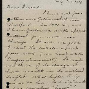 a page of handwritten text