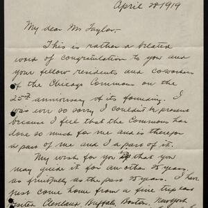 a page of handwritten text