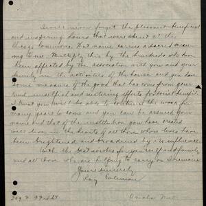 a page of handwritten text