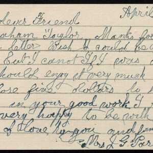 a page of handwritten text