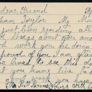 a page of handwritten text