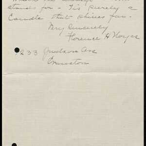 a page of handwritten text