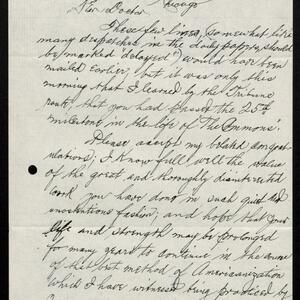 a page of handwritten text