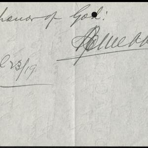 a page of handwritten text