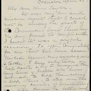 a page of handwritten text