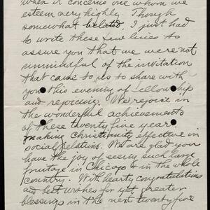 a page of handwritten text