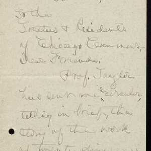 a page of handwritten text