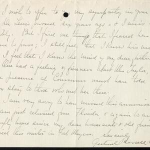 a page of handwritten text