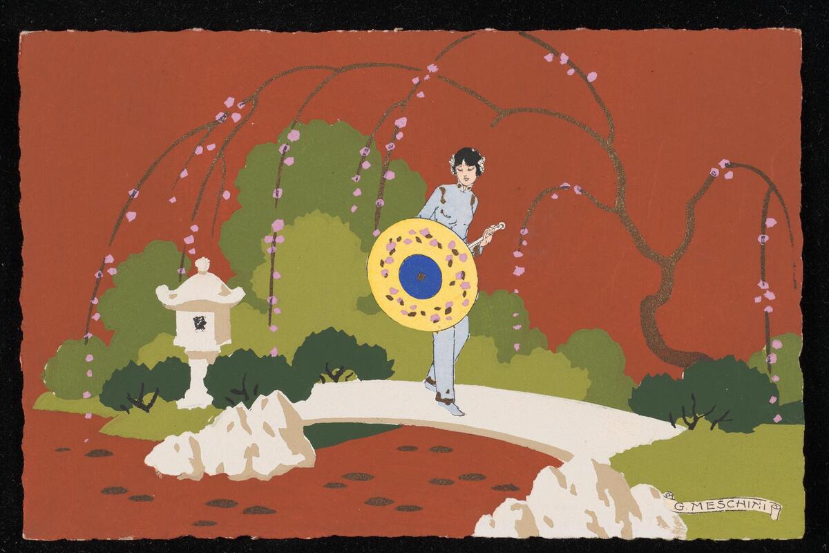 Woman with parasol
