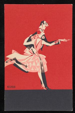 Man and woman dancing