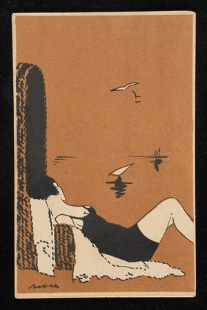 Woman on beach