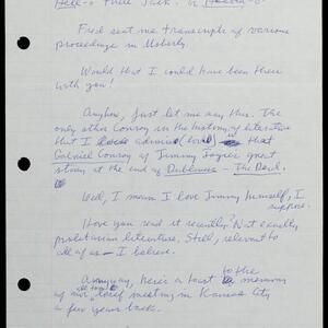 a page of handwritten text