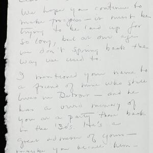 a page of handwritten text