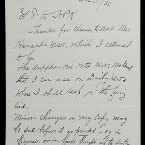 a page of handwritten text