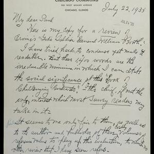 a page of handwritten text