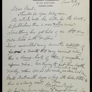 a page of handwritten text
