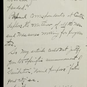 a page of handwritten text