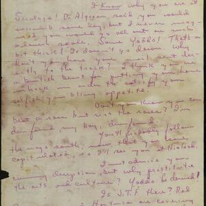 a page of handwritten text