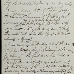 a page of handwritten text