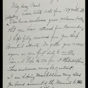 a page of handwritten text