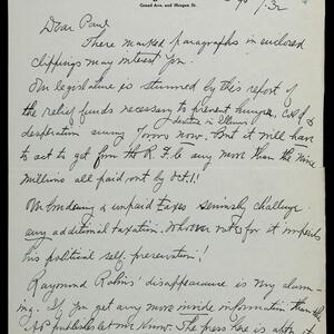 a page of handwritten text