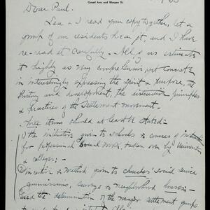 a page of handwritten text