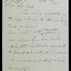 a page of handwritten text
