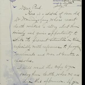 a page of handwritten text
