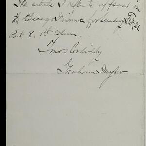 a page of handwritten text