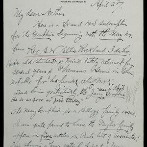 a page of handwritten text