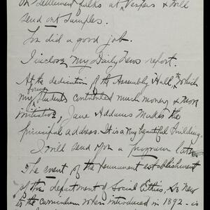 a page of handwritten text