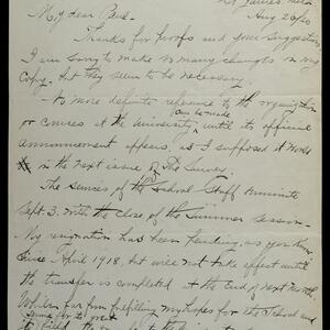 a page of handwritten text