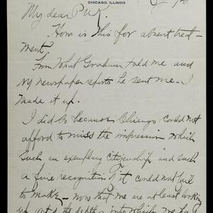 a page of handwritten text