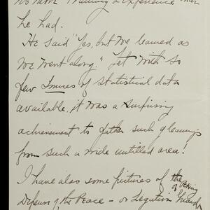 a page of handwritten text