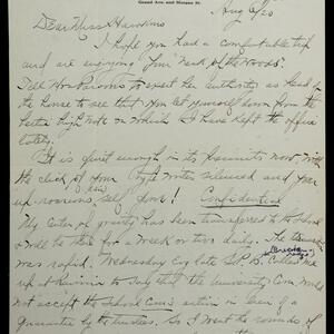 a page of handwritten text