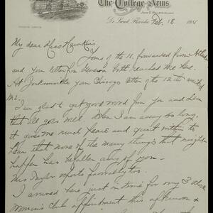 a page of handwritten text