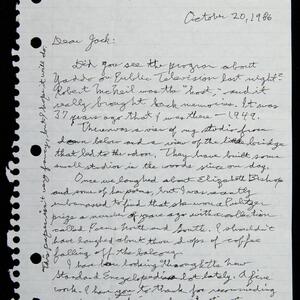 a page of handwritten text